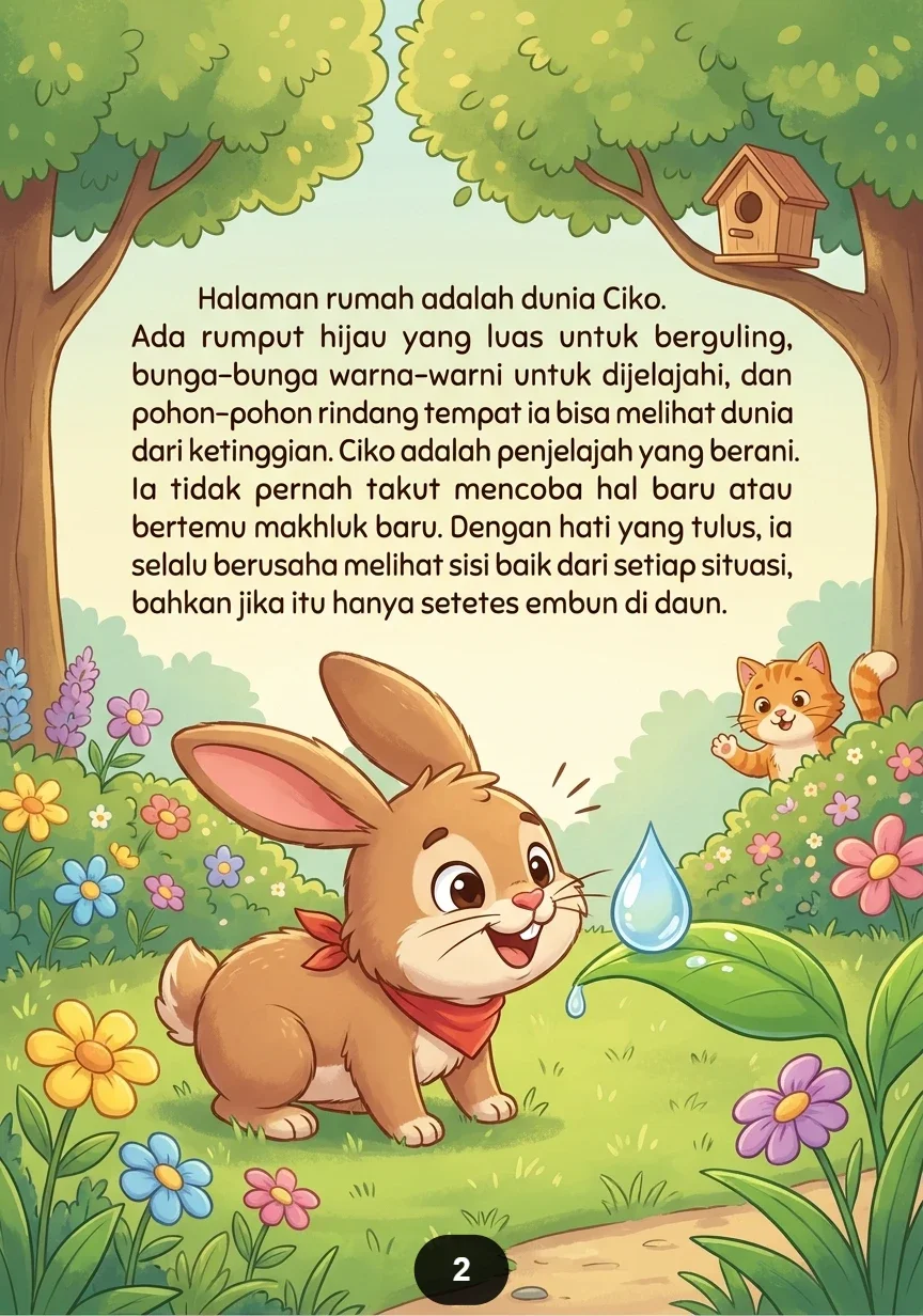 KUCING KECIL YANG SUKA TERTAWA  Petualangan Lucu Di Halaman Rumah preview 3