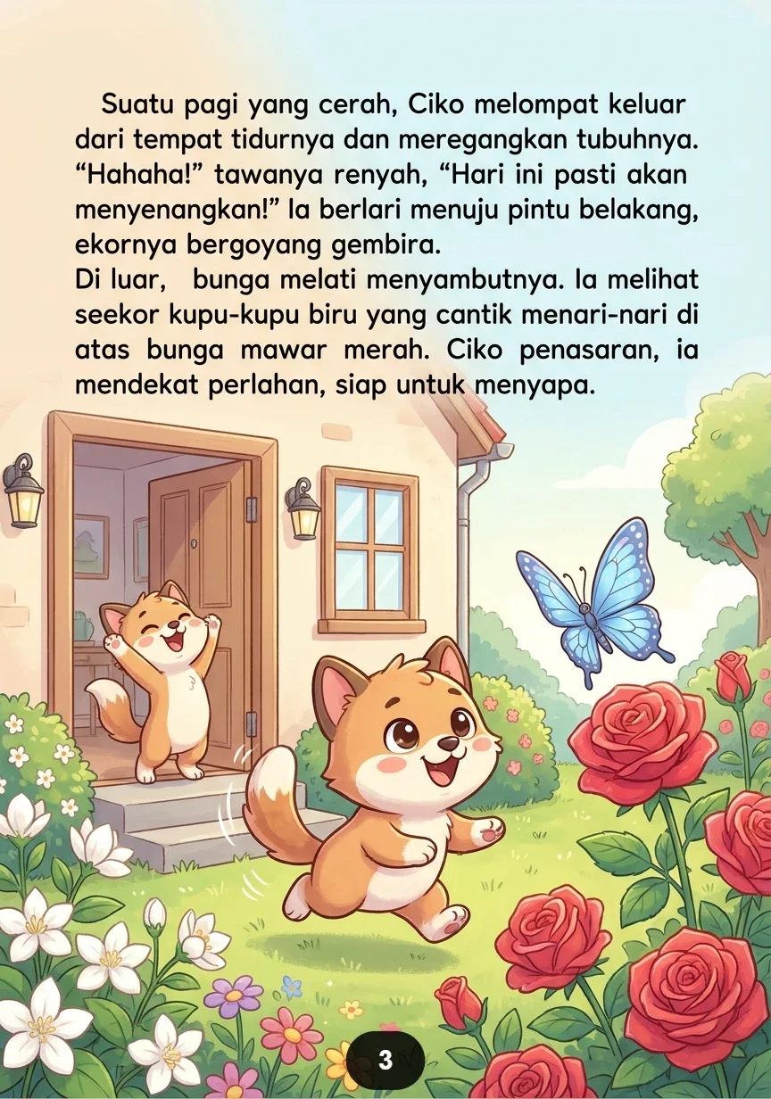 KUCING KECIL YANG SUKA TERTAWA  Petualangan Lucu Di Halaman Rumah preview 2