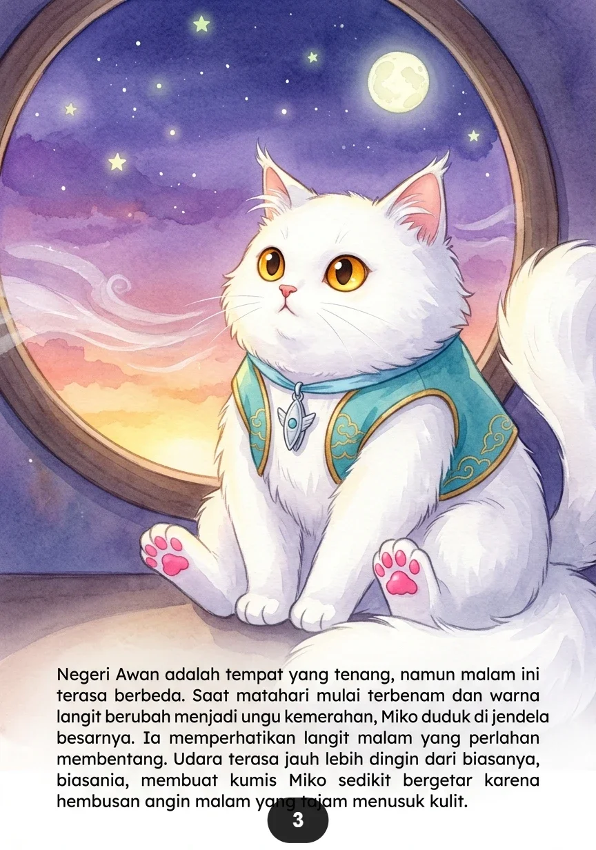 KUCING PEMBUAT SELIMUT AWAN Hadiah Hangat Untuk Bulan Kecil preview 1