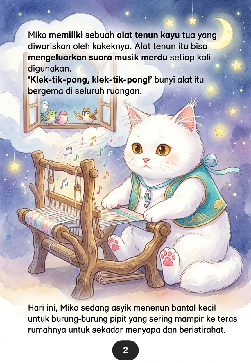 KUCING PEMBUAT SELIMUT AWAN Hadiah Hangat Untuk Bulan Kecil preview 4