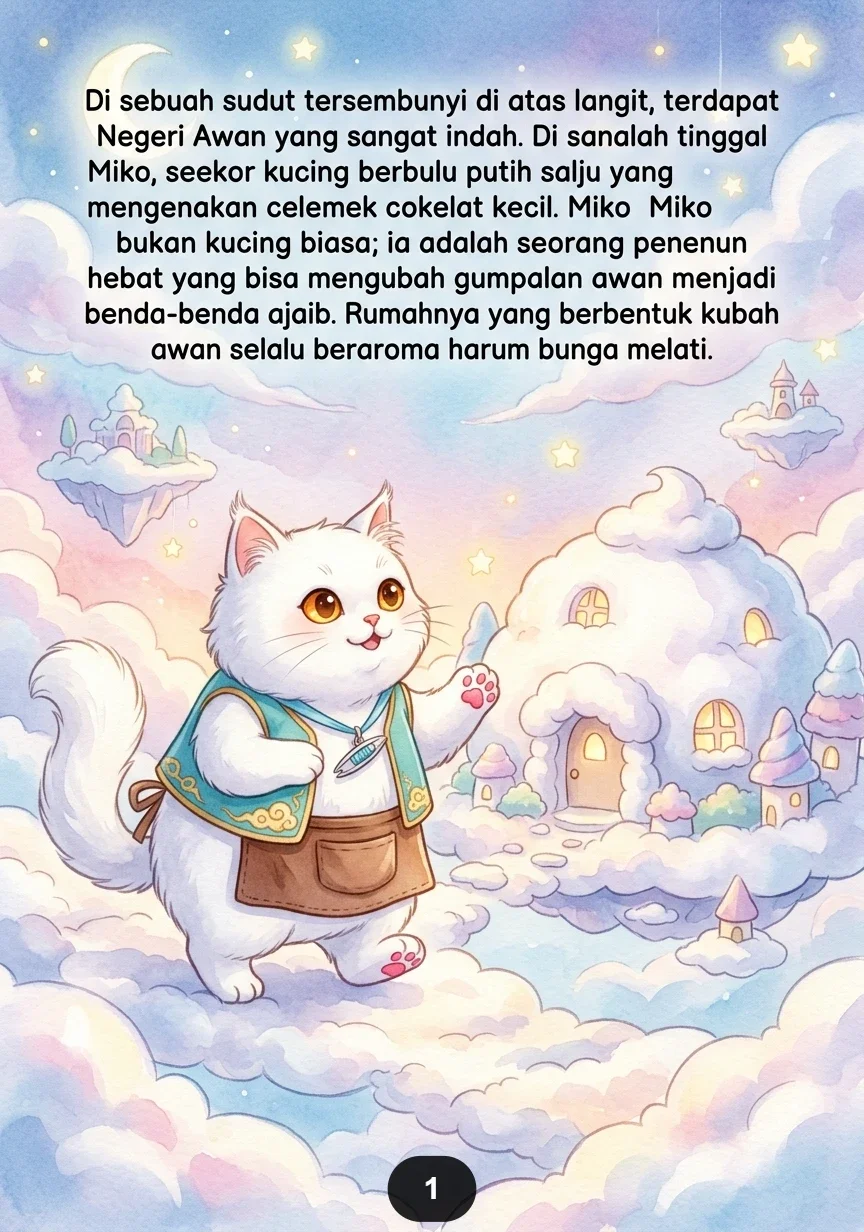 KUCING PEMBUAT SELIMUT AWAN Hadiah Hangat Untuk Bulan Kecil preview 3
