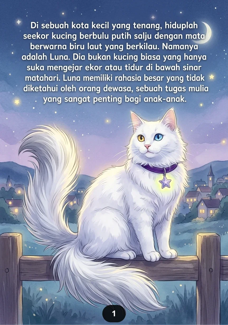 KUCING PENANGKAP MIMPI BURUK Menjaga Anak Tidur Nyenyak Malam preview 4