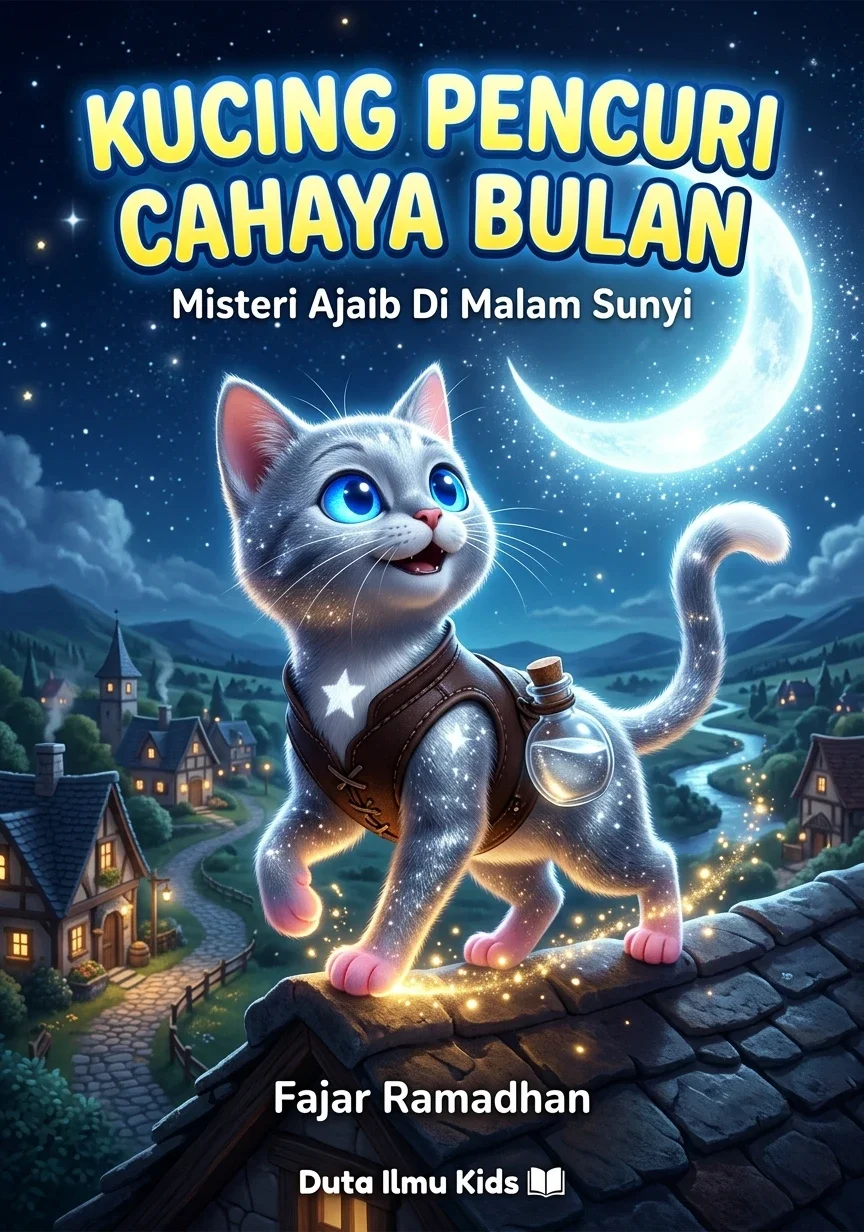 KUCING PENCURI CAHAYA BULAN Misteri Ajaib di Malam Sunyi
