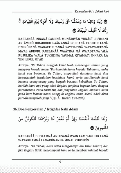 KUMPULAN DOA SEHARI-HARI-Terjemah Kitab Silahul Mukmin preview 3
