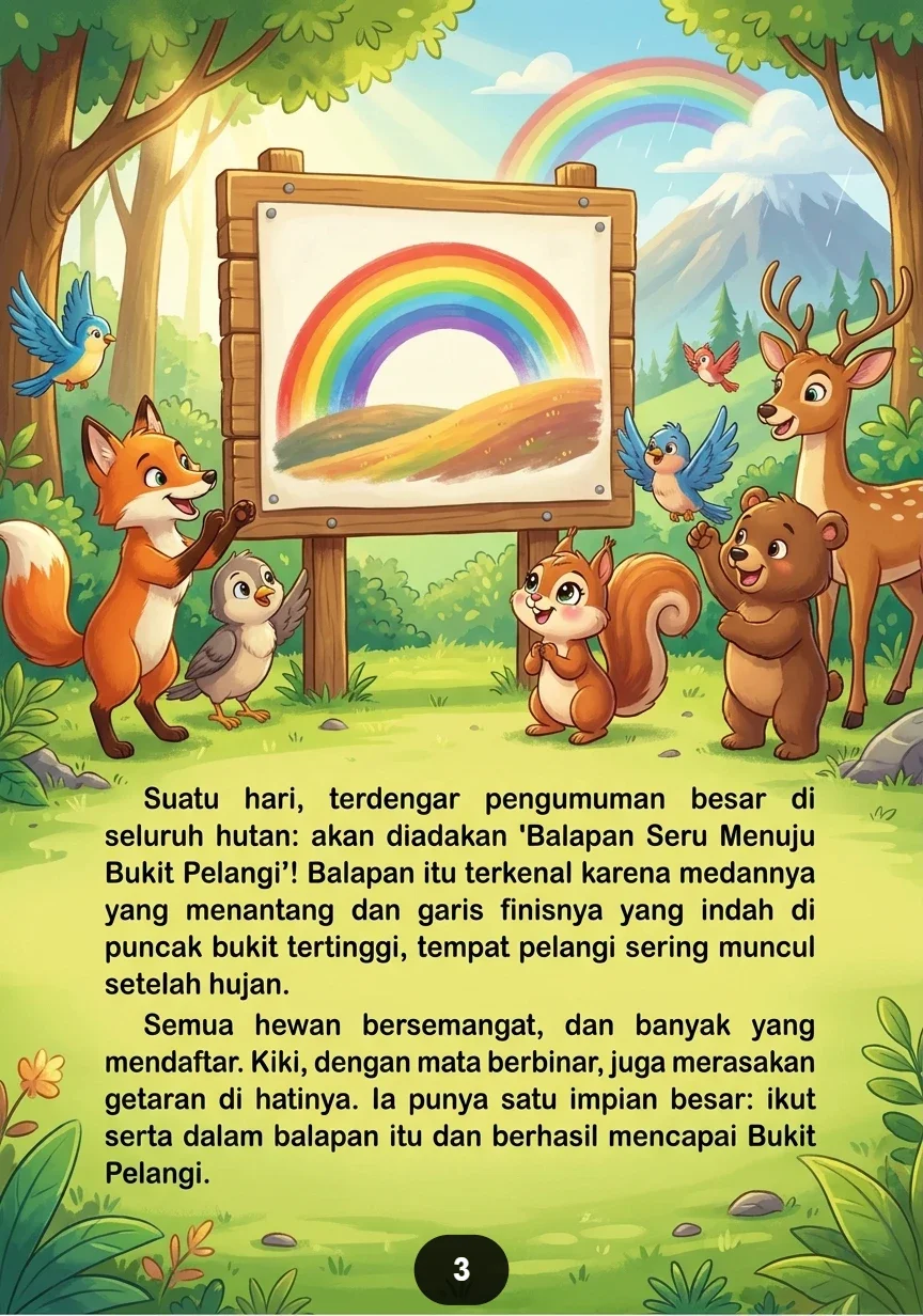 KURA-KURA KECIL YANG TAK MENYERAH Balapan Seru Menuju Bukit Pelangi preview 3