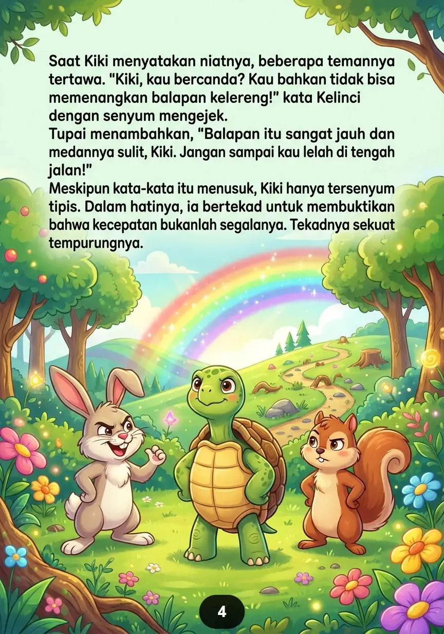 KURA-KURA KECIL YANG TAK MENYERAH Balapan Seru Menuju Bukit Pelangi preview 4
