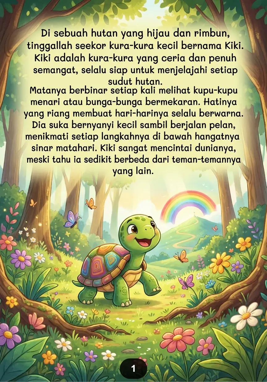 KURA-KURA KECIL YANG TAK MENYERAH Balapan Seru Menuju Bukit Pelangi preview 1