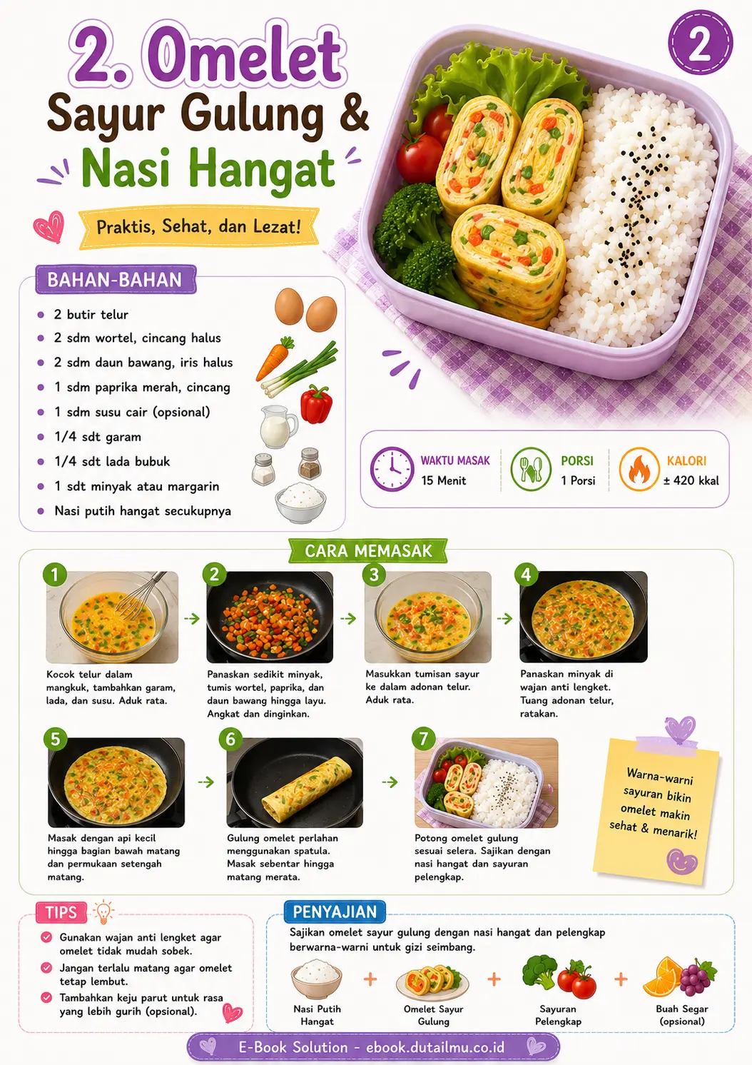 LUNCH BOX CINTA DARI RUMAH	Bekal Sehat Hemat Dan Menyenangkan preview 3