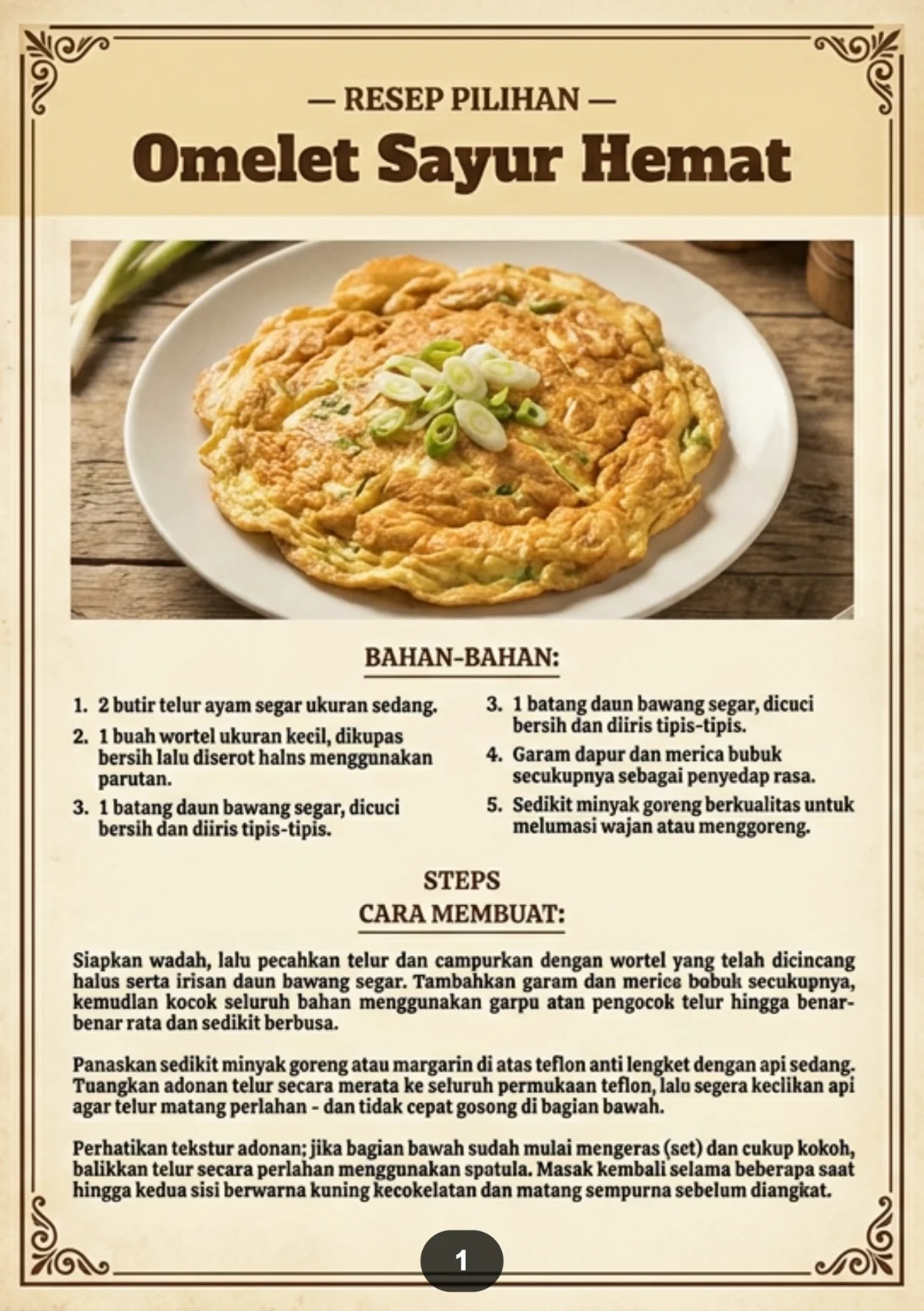 MENU KOST SUPER HEMAT - Masakan Mudah Modal Minim Harian preview 4