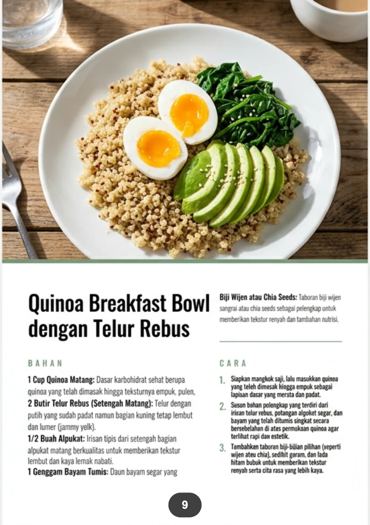 MENU SARAPAN PROTEIN TINGGI - Energi Maksimal Hingga Siang Hari preview 3