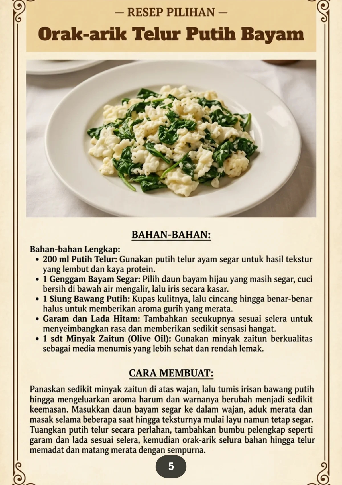MENU SEHAT ALA GYM - Protein Tinggi Lemak Lebih Rendah  preview 3