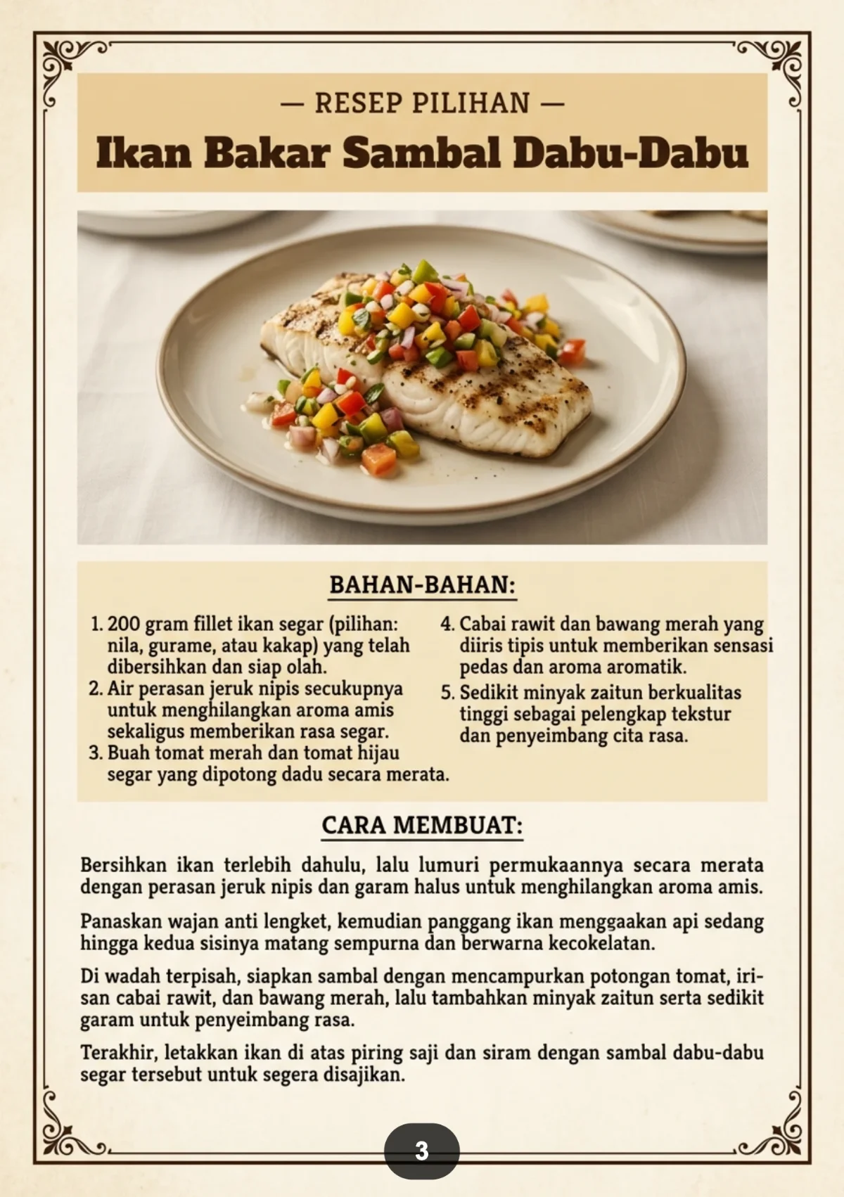 MENU SEHAT ALA GYM - Protein Tinggi Lemak Lebih Rendah  preview 1