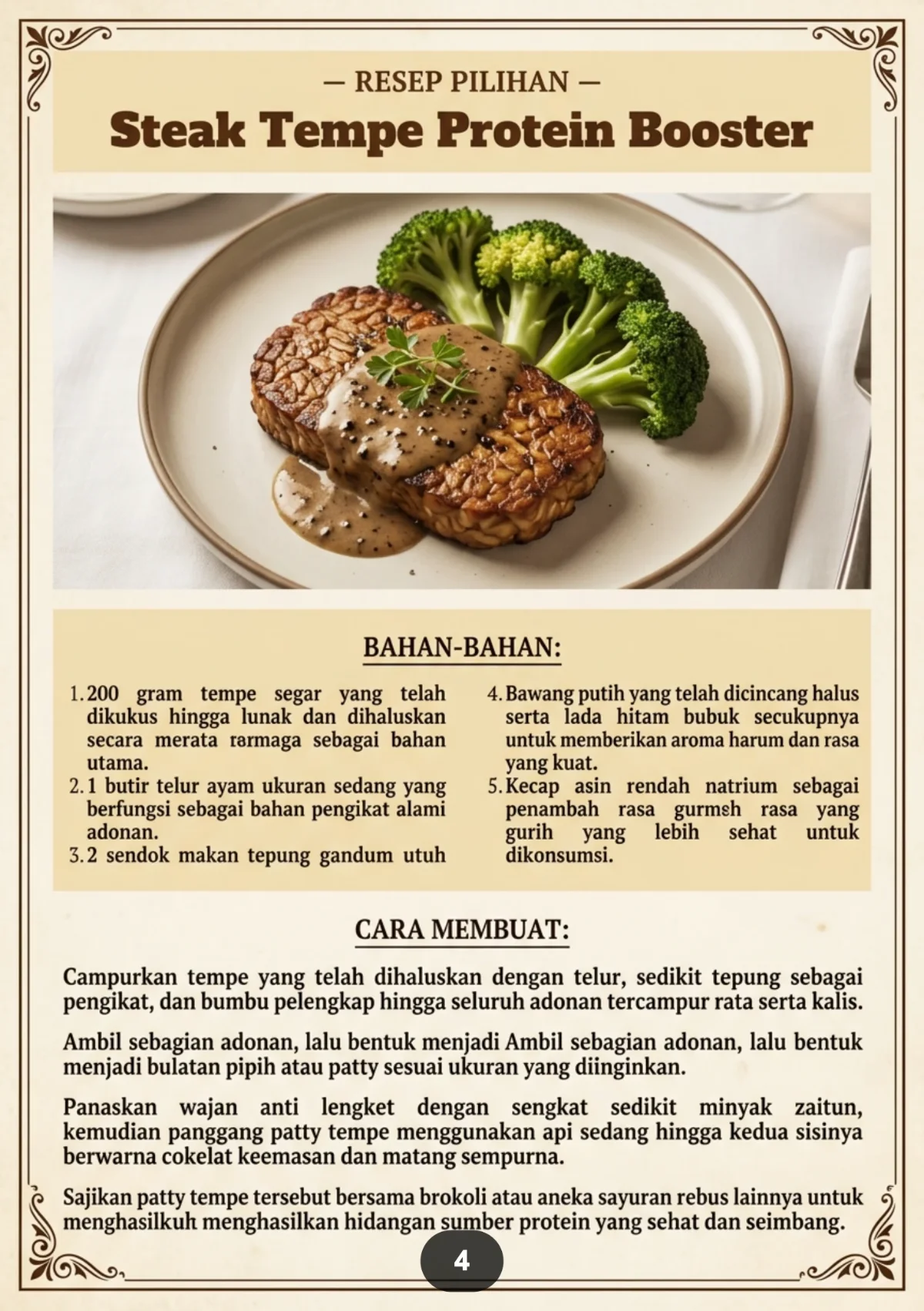 MENU SEHAT ALA GYM - Protein Tinggi Lemak Lebih Rendah  preview 2