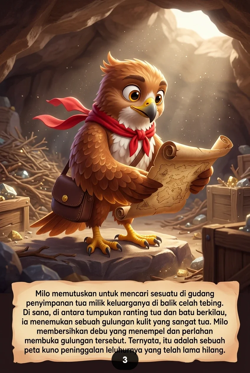 MILO DAN PETA LANGIT Kisah Sang Elang Menuju Negeri Atas Awan preview 1