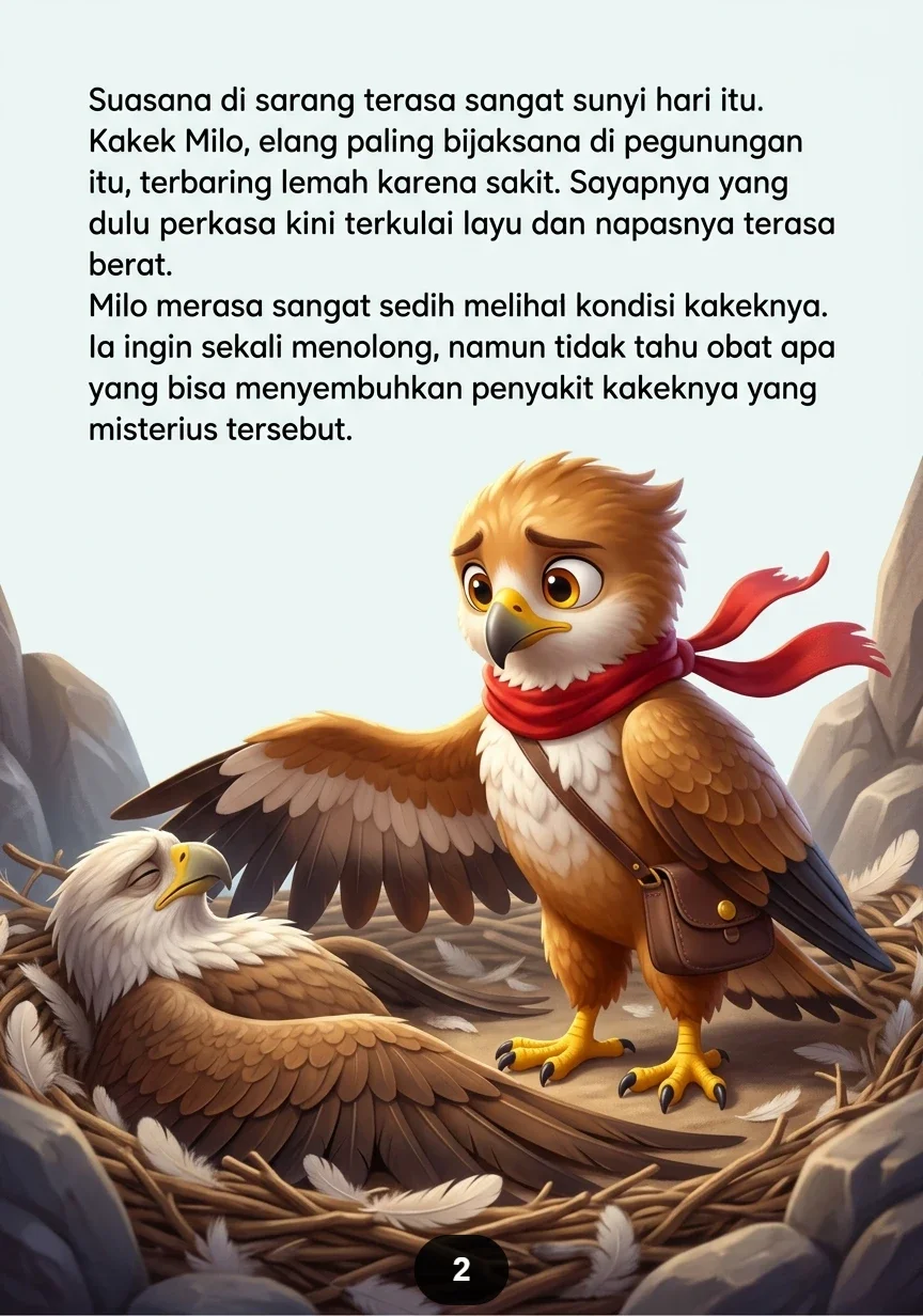 MILO DAN PETA LANGIT Kisah Sang Elang Menuju Negeri Atas Awan preview 4