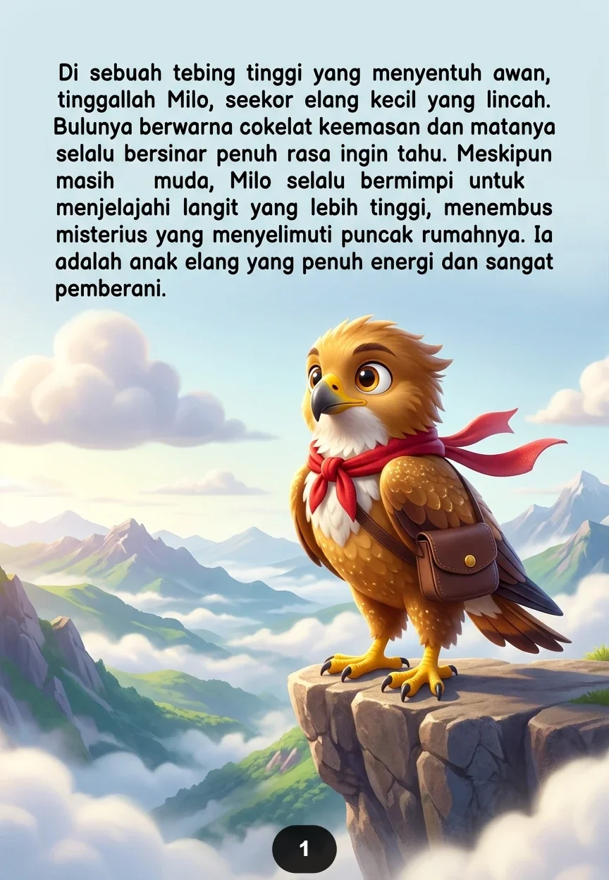 MILO DAN PETA LANGIT Kisah Sang Elang Menuju Negeri Atas Awan preview 3