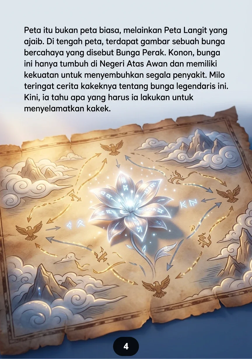 MILO DAN PETA LANGIT Kisah Sang Elang Menuju Negeri Atas Awan preview 2