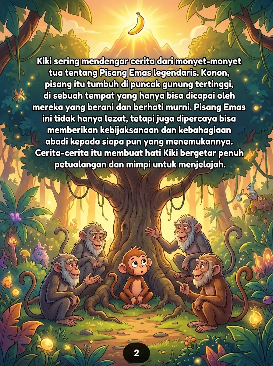 MONYET KECIL DAN PISANG EMAS Perjalanan Hebat Melintasi Hutan Tropis preview 4