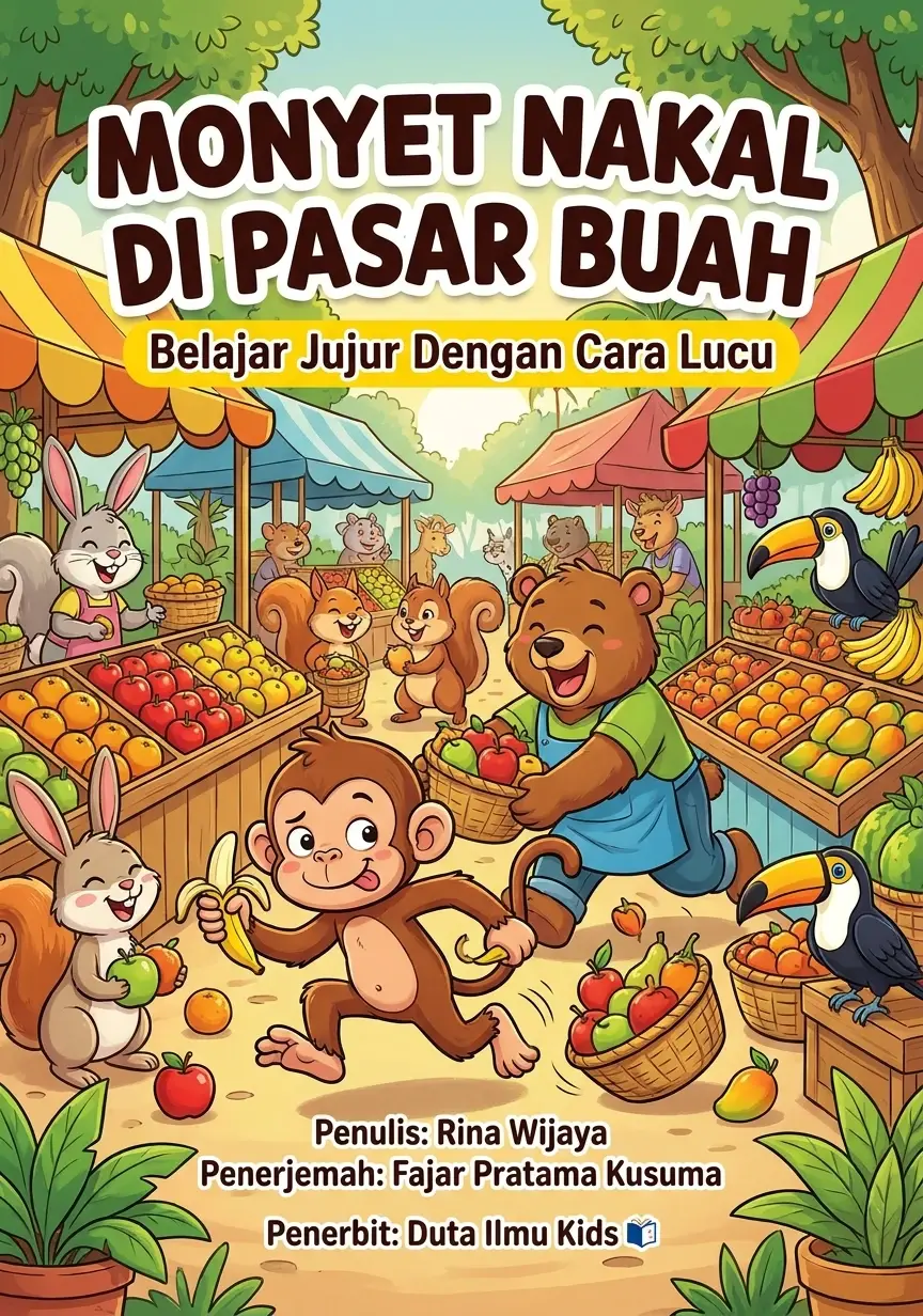 MONYET NAKAL DI PASAR BUAH Belajar Jujur Dengan Cara Lucu