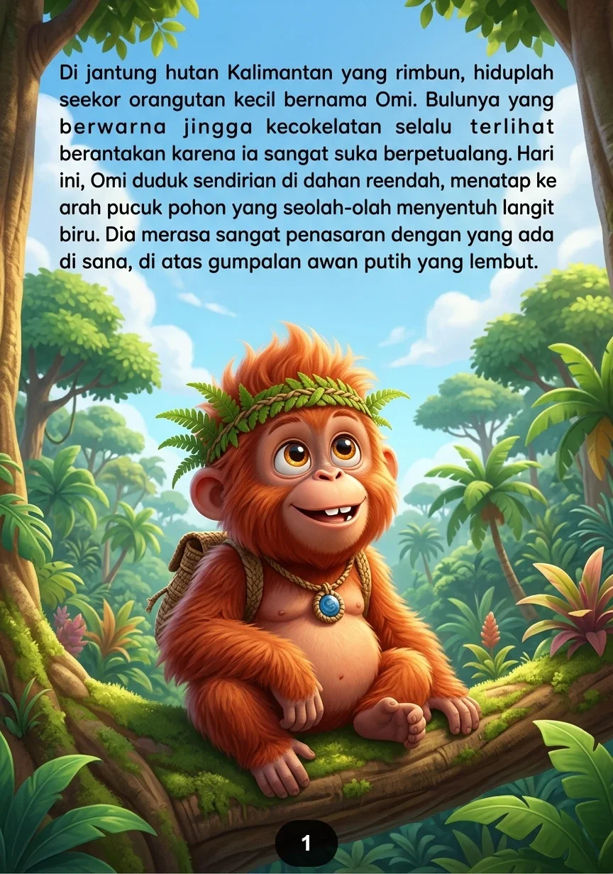 ORANGUTAN KECIL DAN RUMAH POHON Petualangan Seru di Puncak Hutan preview 2