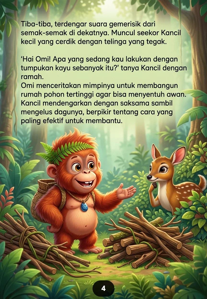 ORANGUTAN KECIL DAN RUMAH POHON Petualangan Seru di Puncak Hutan preview 1