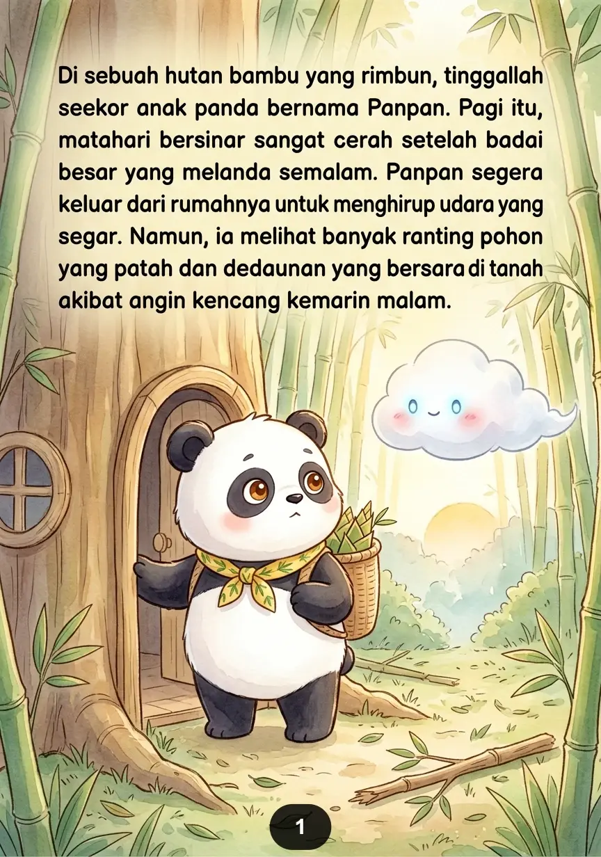 PANDA DAN AWAN KECIL Persahabatan Indah Antara Hutan Langit preview 4