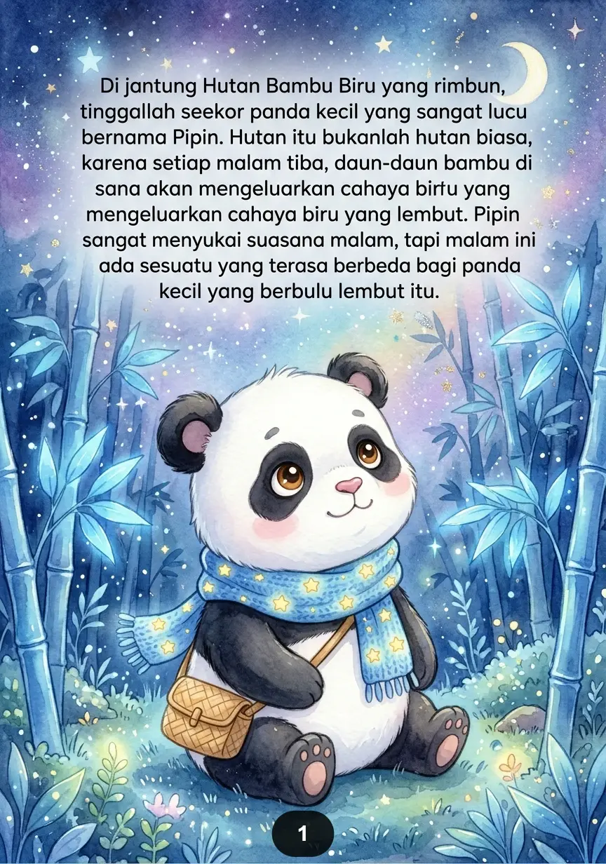 PANDA DAN BULAN SEPI Persahabatan Hangat di Bawah Bintang preview 4
