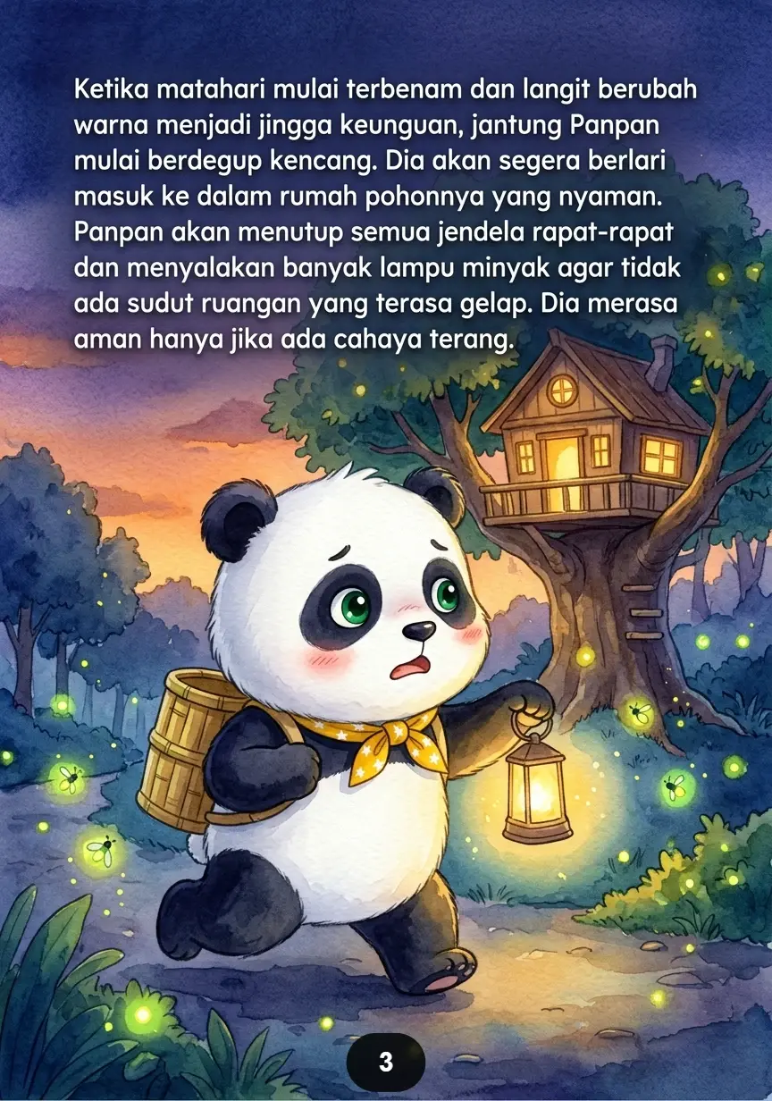 PANDA DAN TAMAN KUNANG Cahaya Kecil Menghias Malam Gelap preview 1