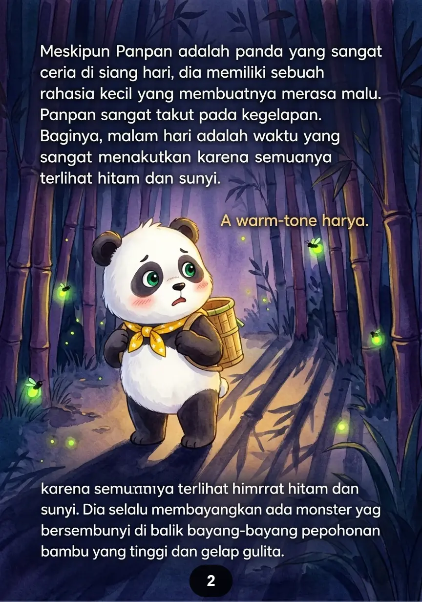 PANDA DAN TAMAN KUNANG Cahaya Kecil Menghias Malam Gelap preview 4