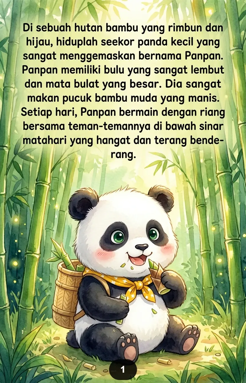 PANDA DAN TAMAN KUNANG Cahaya Kecil Menghias Malam Gelap preview 3
