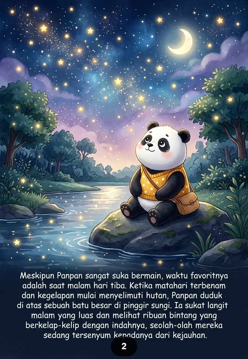 PANDA KECIL MENJAGA BINTANG Belajar Bertanggung Jawab dan Peduli preview 1