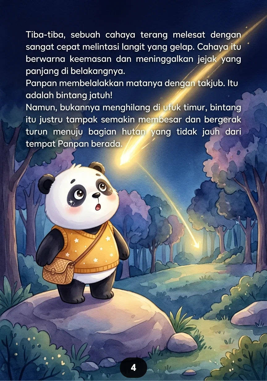 PANDA KECIL MENJAGA BINTANG Belajar Bertanggung Jawab dan Peduli preview 3
