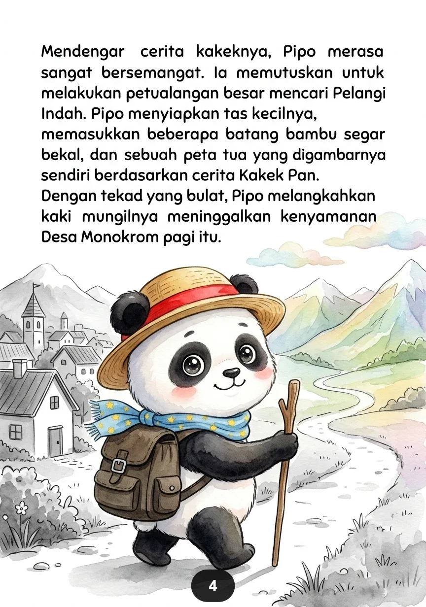 PANDA MENCARI PELANGI INDAH Perjalanan Penuh Warna dan Harapan preview 2