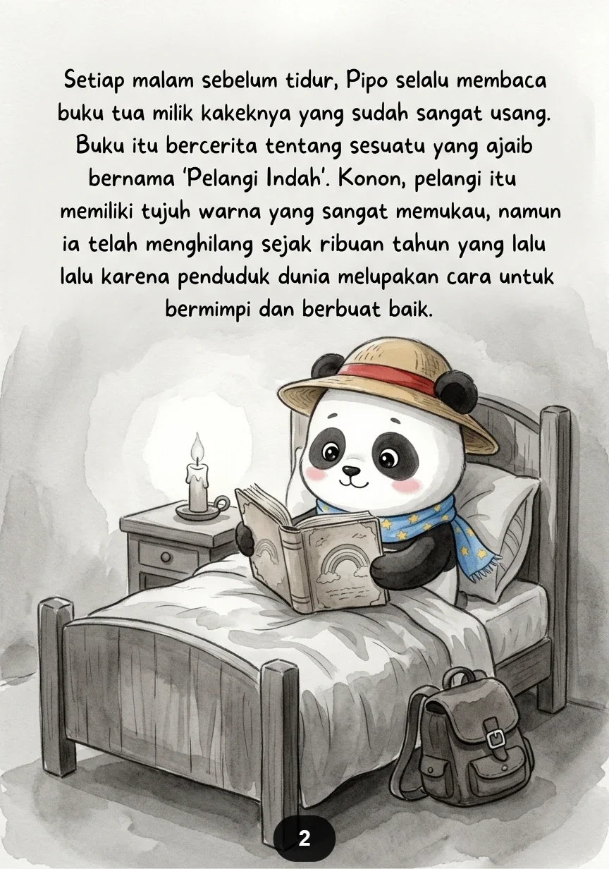 PANDA MENCARI PELANGI INDAH Perjalanan Penuh Warna dan Harapan preview 4