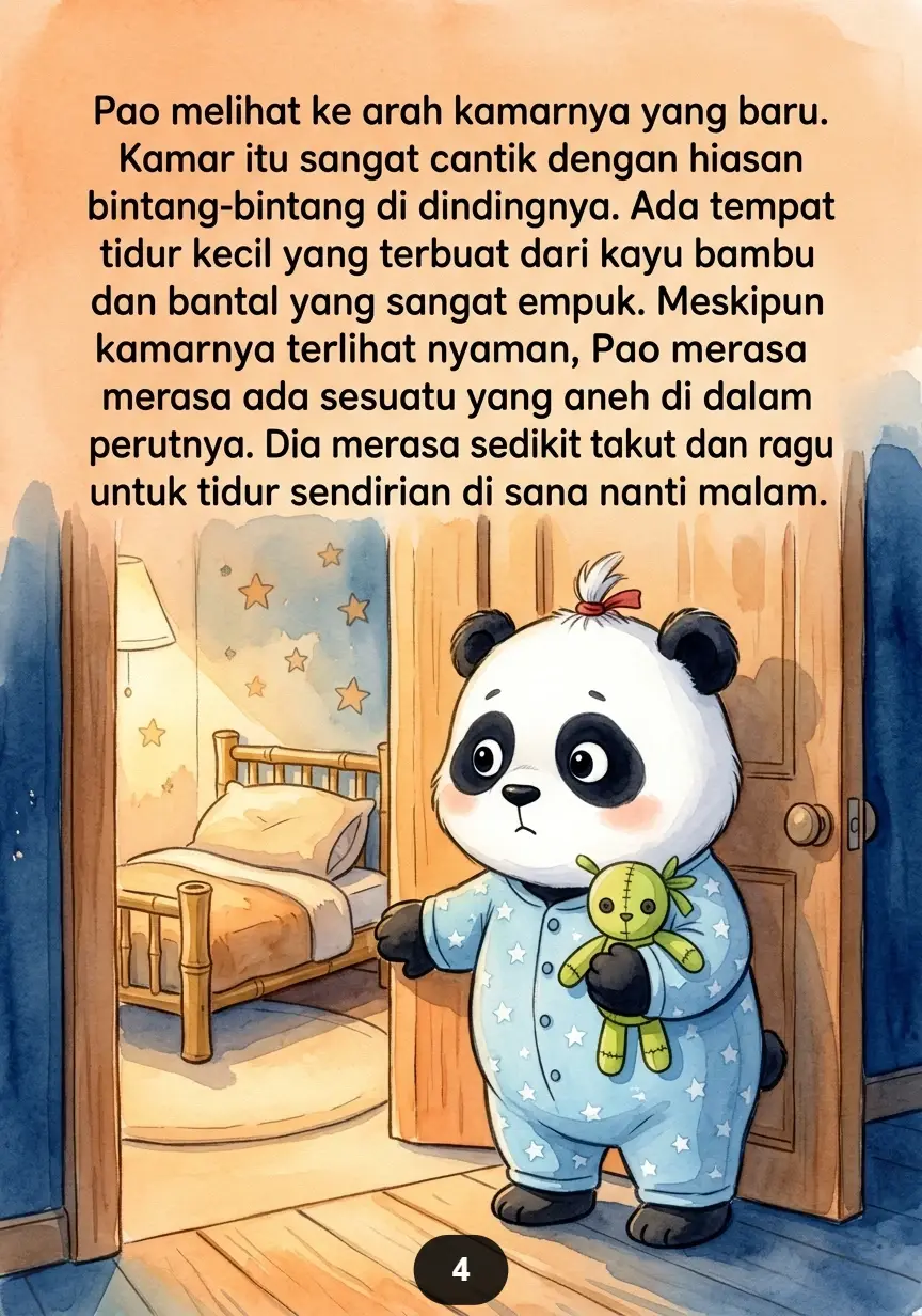 PANDA TAKUT TIDUR SENDIRI Belajar Berani di Malam Hari preview 1