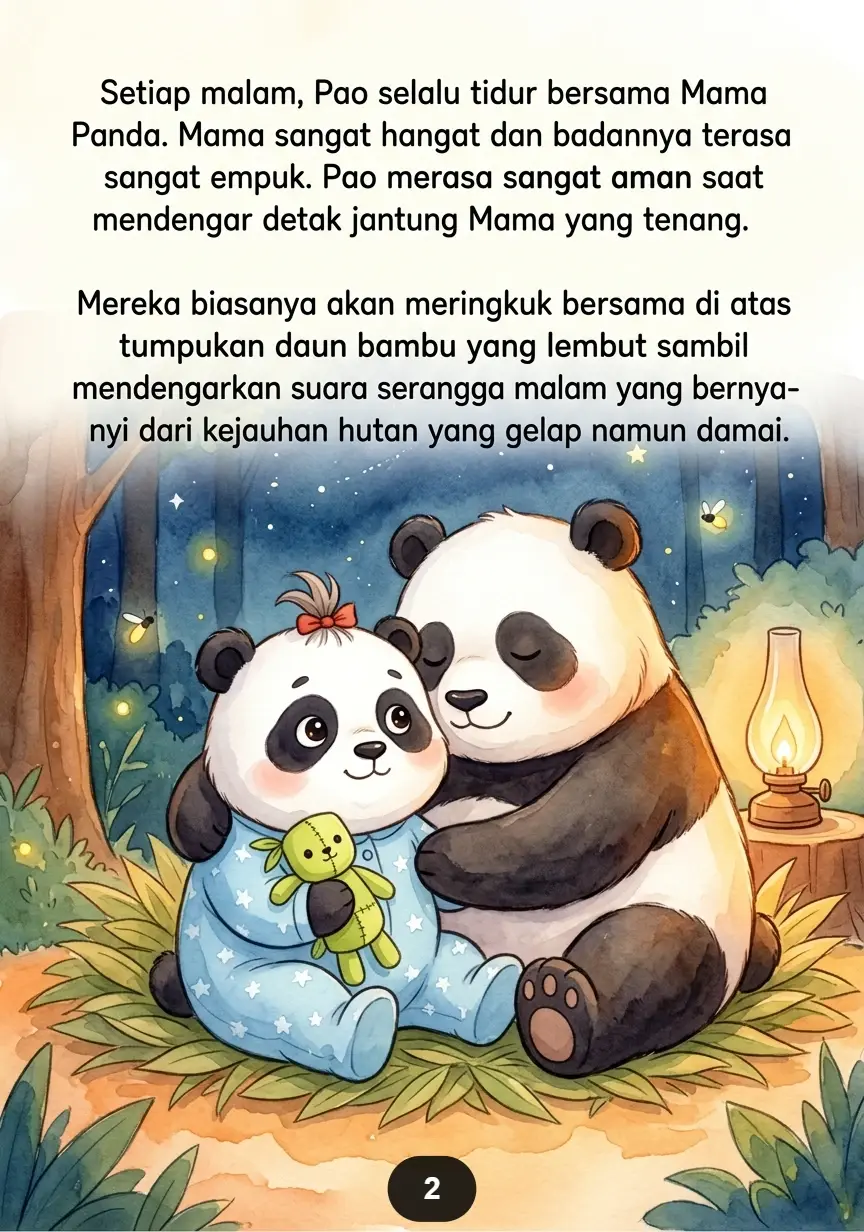 PANDA TAKUT TIDUR SENDIRI Belajar Berani di Malam Hari preview 3