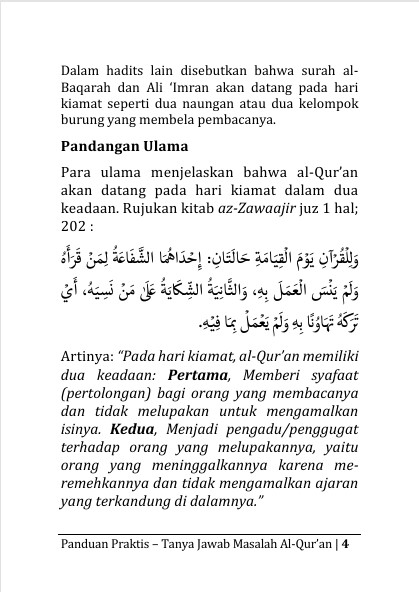 PANDUAN PRAKTIS TANYA JAWAB  MASALAH AL-QUR’AN - menyajikan berbagai permasalahan fiqh seputar  al-Qur’an. preview 1