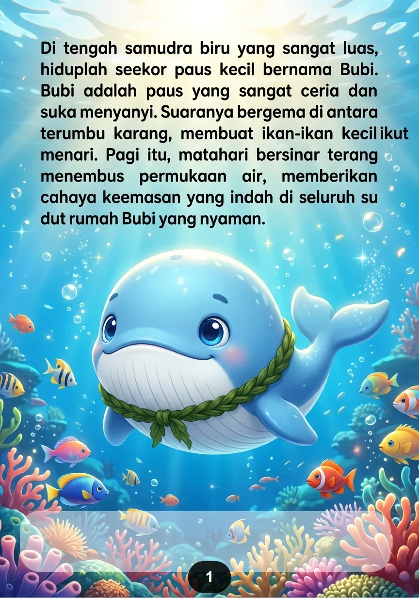 PAUS KECIL DAN BINTANG LAUT Persahabatan di Samudra Biru preview 3