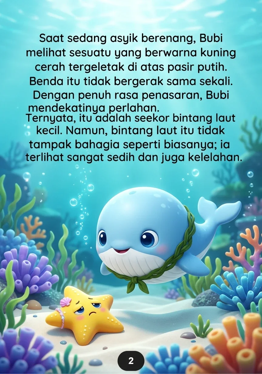 PAUS KECIL DAN BINTANG LAUT Persahabatan di Samudra Biru preview 4