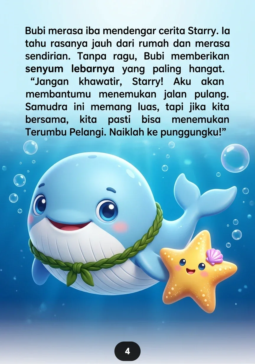 PAUS KECIL DAN BINTANG LAUT Persahabatan di Samudra Biru preview 2