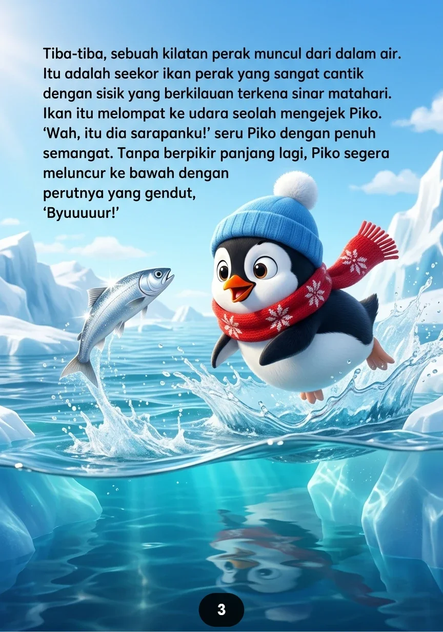 PENGUIN DAN IKAN NAKAL Makan Siang Kabur Berkali Kali preview 4