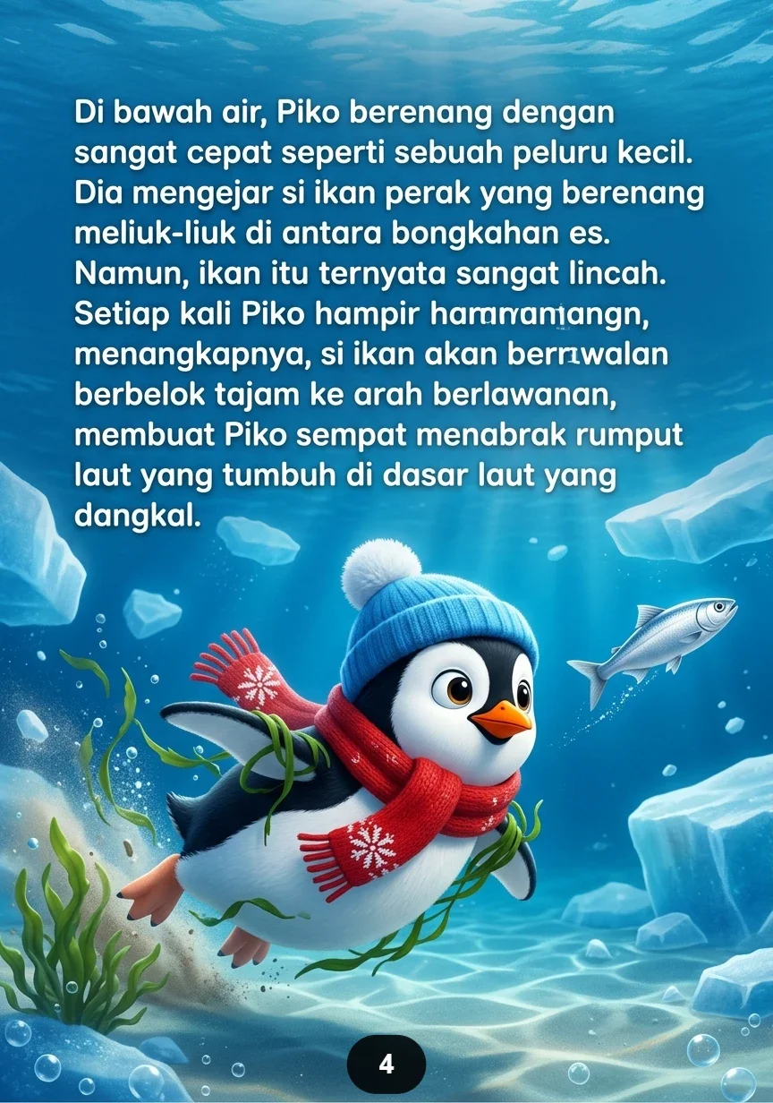 PENGUIN DAN IKAN NAKAL Makan Siang Kabur Berkali Kali preview 1