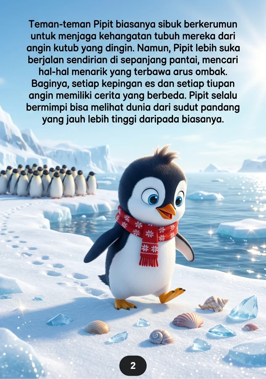 PENGUIN MENGEJAR IKAN TERBANG Lompatan Lucu Berakhir Dalam Salju preview 3