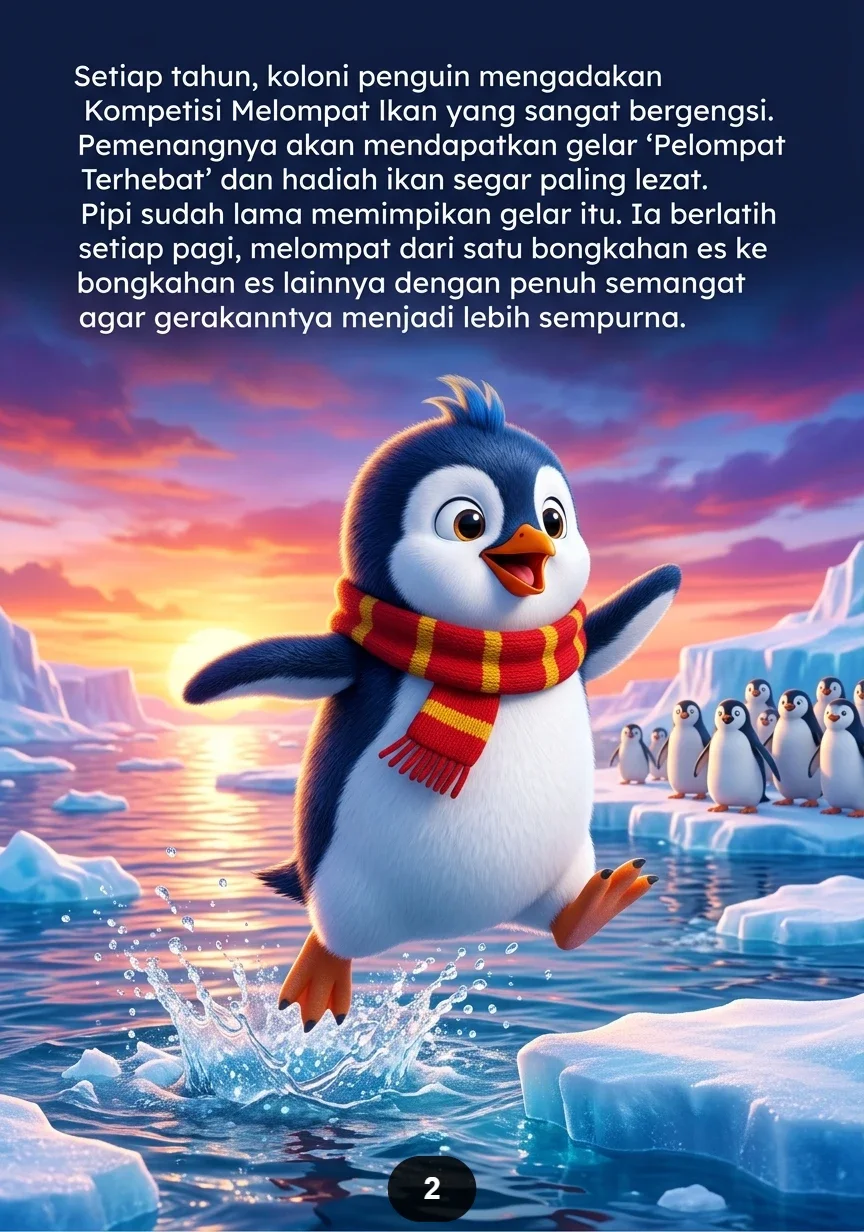 PENGUIN SALAH LOMPAT Satu Lompatan Membuat Semua Heboh preview 4