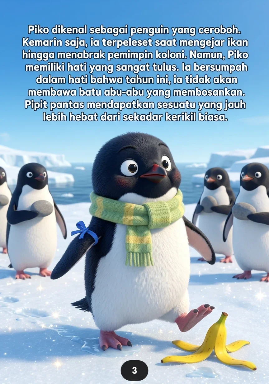 PENGUIN SALAH PILIH BATU Hadiah Aneh Membuat Teman Bingung preview 1