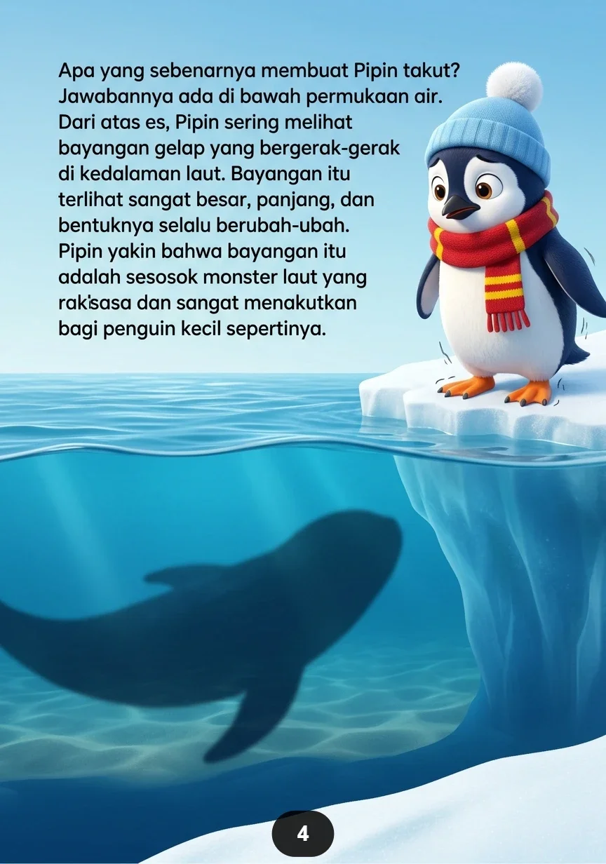 PENGUIN TAKUT BAYANGAN IKAN Ketakutan Kecil Berakhir Penuh Tawa preview 2