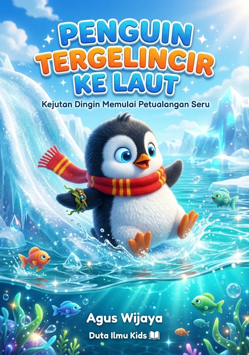 PENGUIN TERGELINCIR KE LAUT Kejutan Dingin Memulai Petualangan Seru