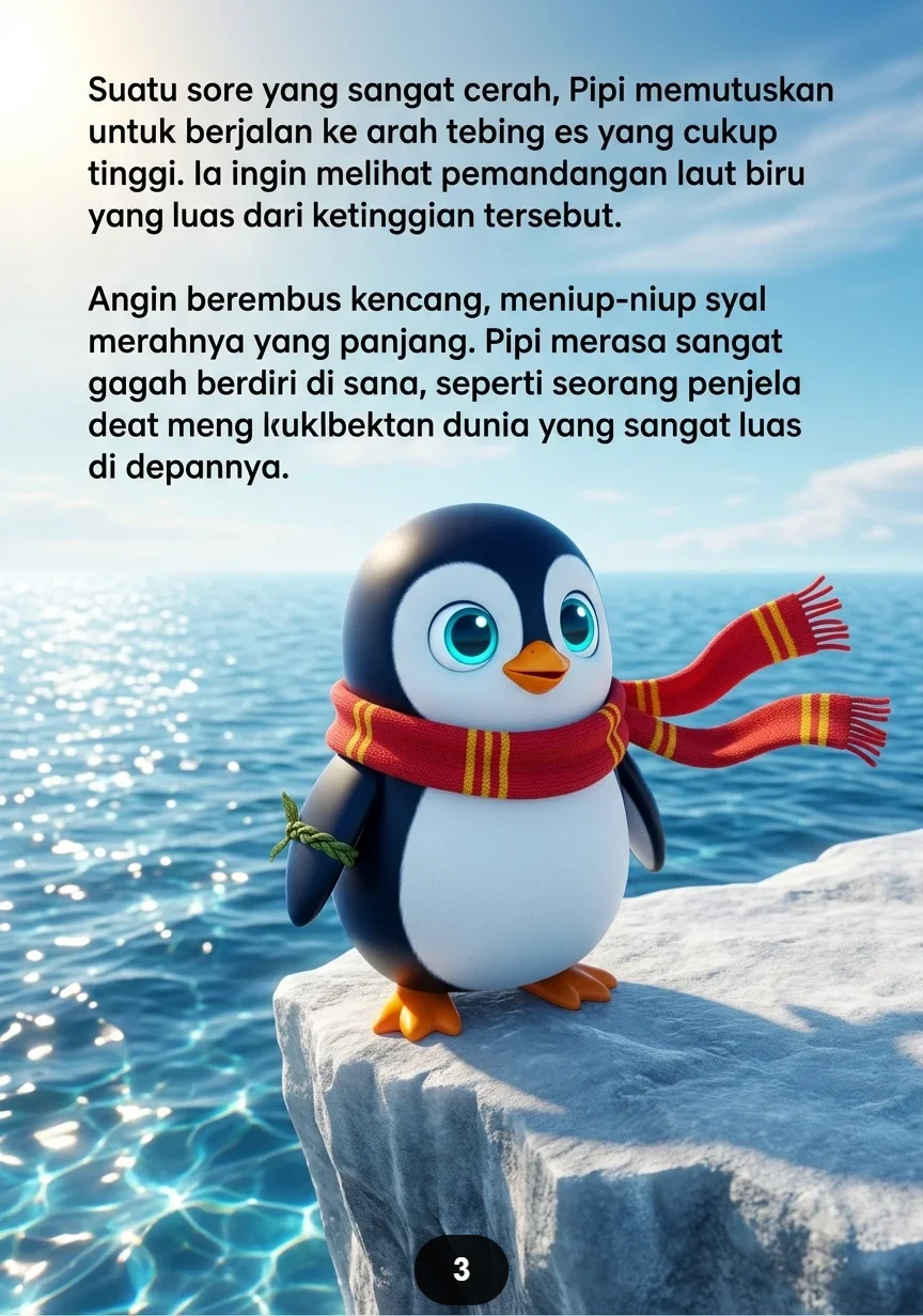 PENGUIN TERGELINCIR KE LAUT Kejutan Dingin Memulai Petualangan Seru preview 4