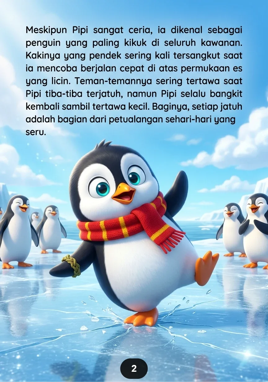 PENGUIN TERGELINCIR KE LAUT Kejutan Dingin Memulai Petualangan Seru preview 3