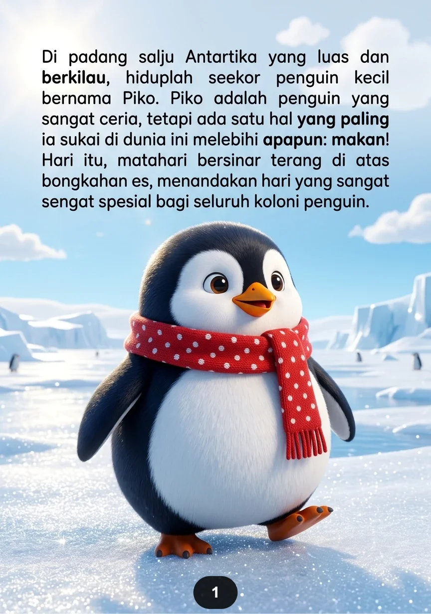 PENGUIN TERSANGKUT DI ES Perut Gendut Membuat Semua Repot preview 4